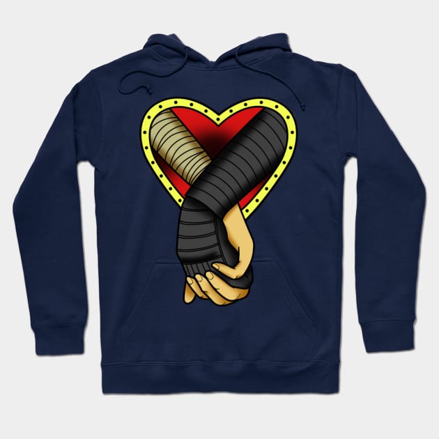 Reylo Holding Hands Tattoo Hoodie by Miss Upsetter Designs